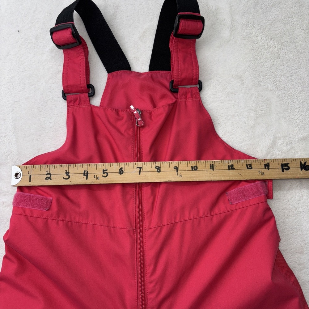 Columbia Girls Pink Size Medium Bin Ski Suit Suspenders Very Worn But No Holes - Picture 8 of 15